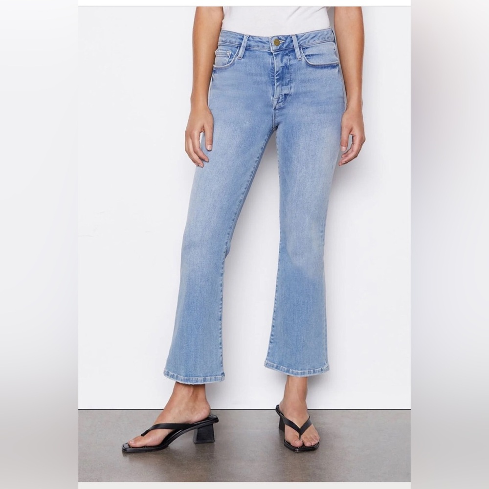 FRAME LE ONE CROP MINI BOOT IN CASPIO sz 1